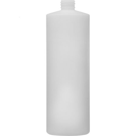 Natural HDPE Plastic Cylinder Bottle