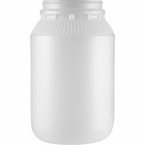 1 Gallon Natural HDPE Plastic Wide Mouth Jar, 110mm 110-400, 132 Grams