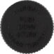 28mm 28-400 Black Child Resistant Cap (PDT) w:Foam Liner (3-ply 2