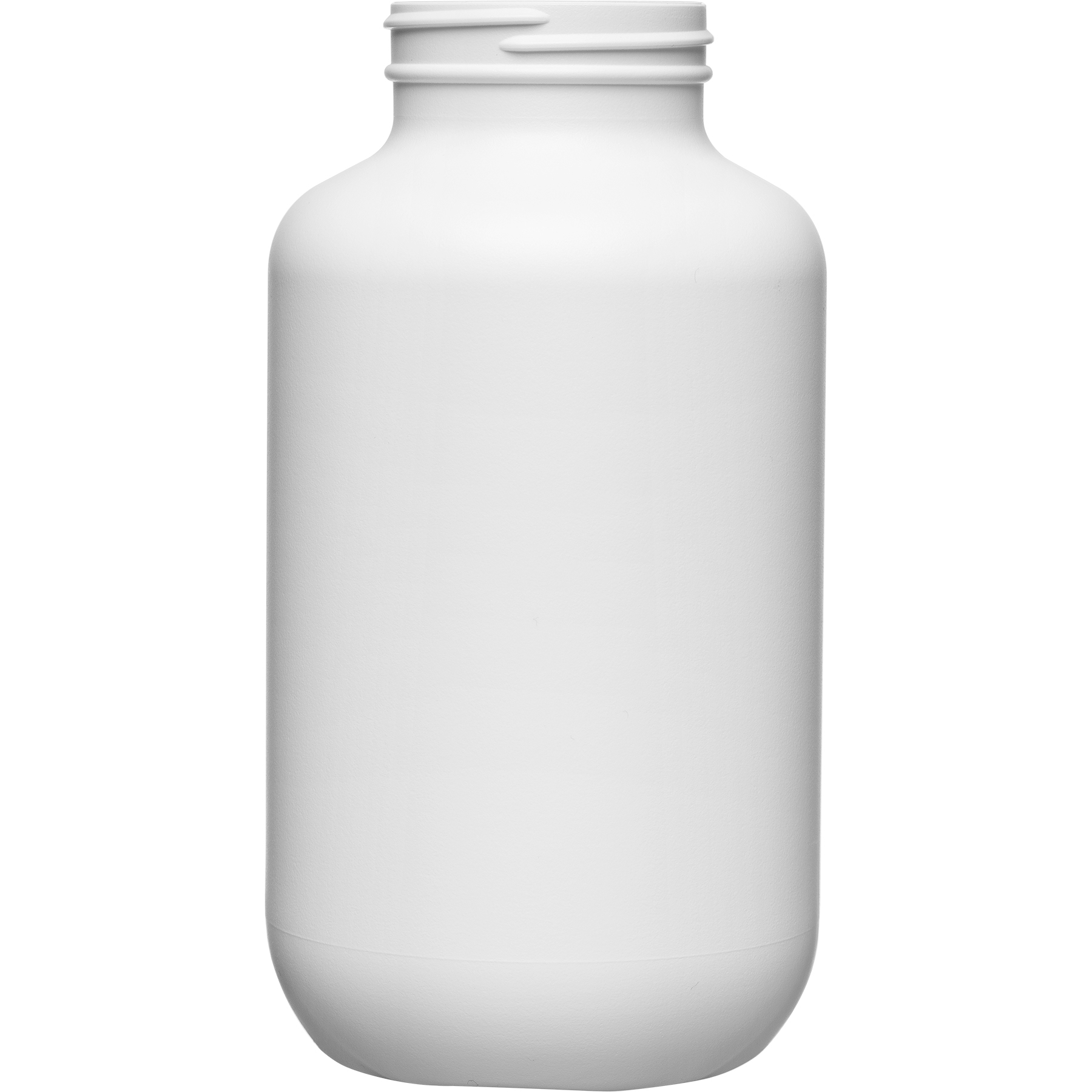 25 oz. (750 cc) White HDPE Plastic Packer Bottle, 53mm 53-400 - ISSA  Packaging