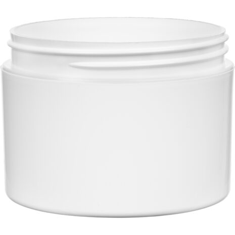 8oz white double wall jar straight sided 89-400